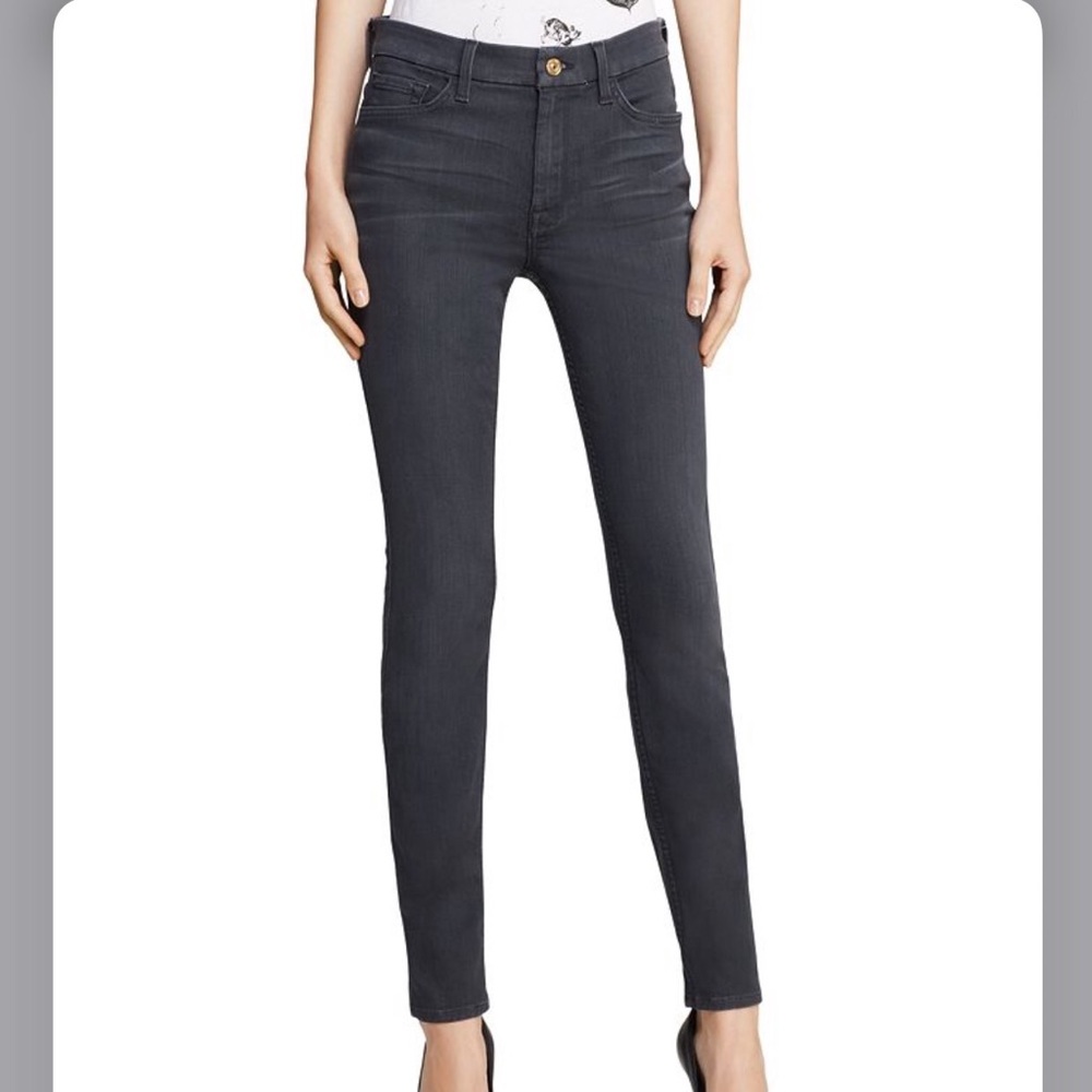 7 For All Mankind Ankle Skinny Grey
